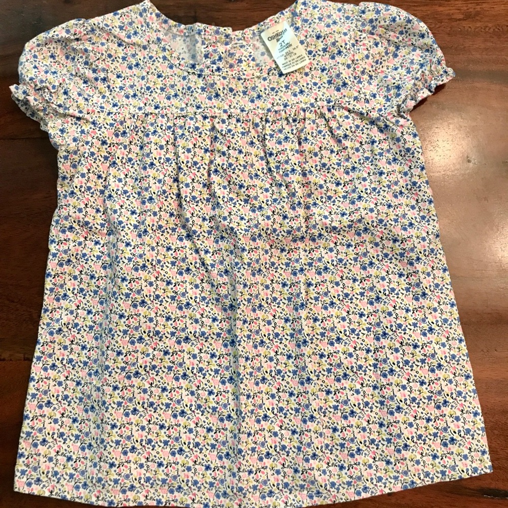 Girls OshKosh Ditzy Floral Print Top - size 2T